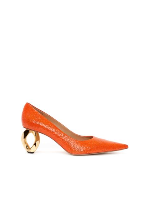 JW Anderson sculpted-heel leather pumps