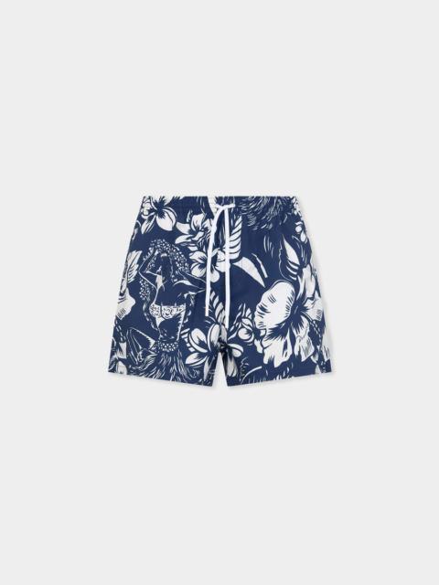 DSQUARED2 DANCING FLOWERS MIDI SWIM BOXER