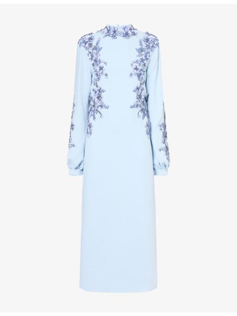 COSTARELLOS Maristelle Sequin-Embellished Maxi Dress