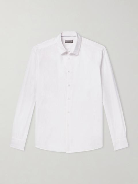 Canali Garment-Dyed Cotton Shirt