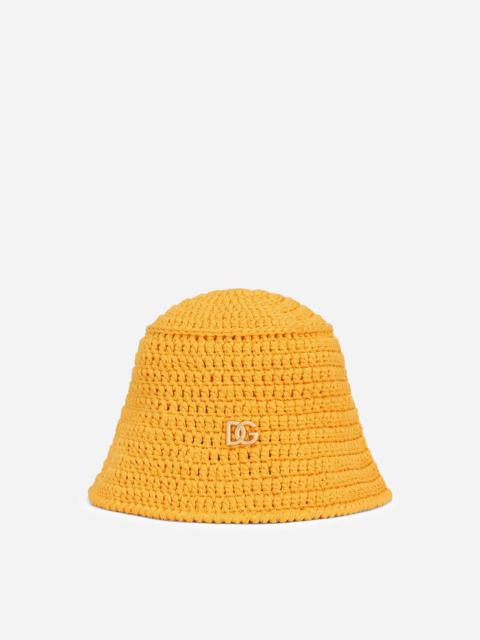 Dolce & Gabbana Crochet hat with DG logo