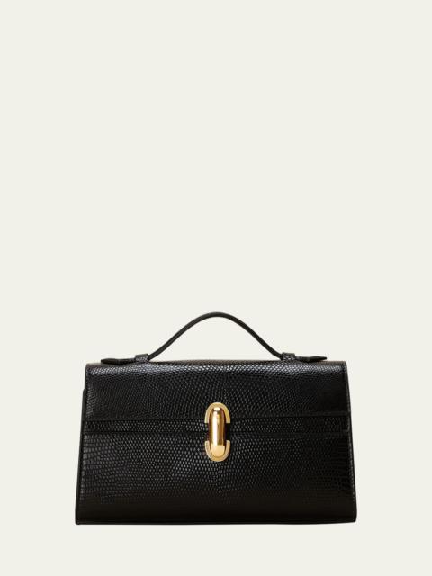 The Symmetry Pouchette Lizzard Top-Handle Bag