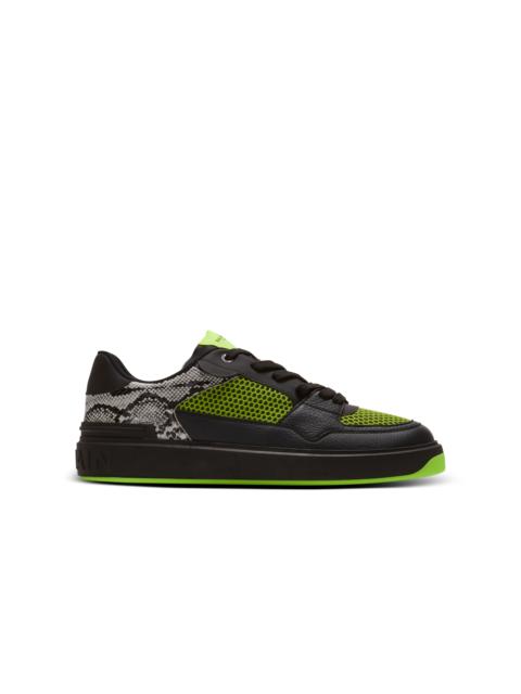 B-Court Flip snakeskin-effect leather and mesh trainers