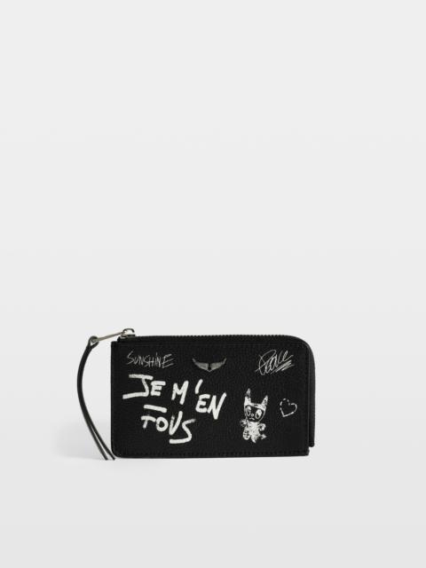 Zadig & Voltaire ZV Card Arty Tag Card Holder