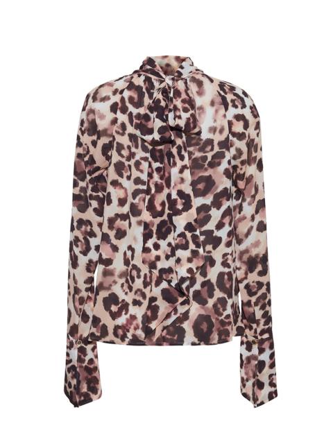 Cara Cara Sundance Top
Breezy Animal Printed Blouse with a Playful Bow and Timeless Elegance