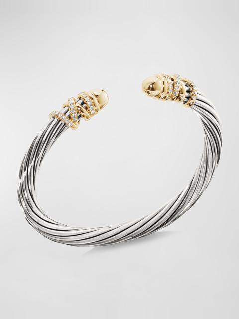DAVID YURMAN Helena Bracelet with Diamonds & Domed Ends