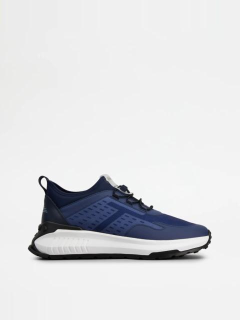 Tod's NO_CODE J IN TECHNICAL FABRIC AND LEATHER - BLUE