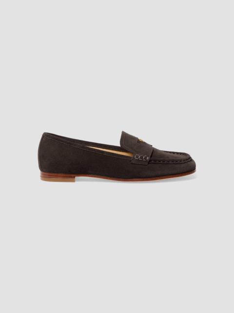 MICHAEL KORS Women's Jennings Moc Toe Suede Loafers - Chocolate