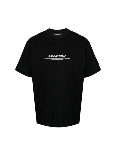 A-COLD-WALL* logo-print cotton T-shirt