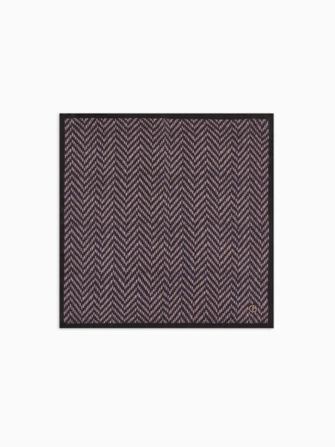 GIORGIO ARMANI ASV printed silk pocket square