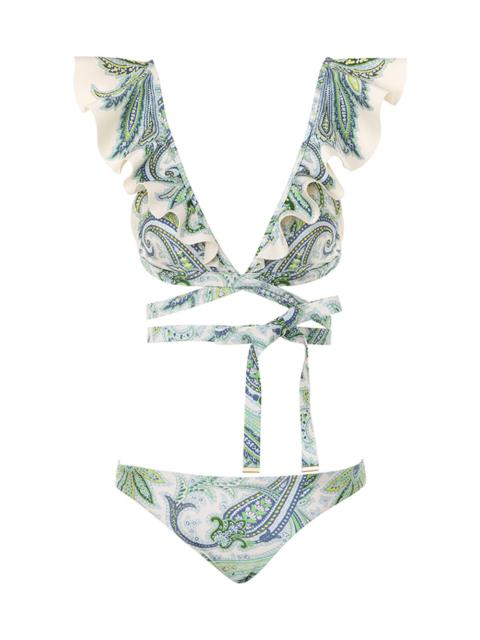 Zimmermann OTTIE WRAP RUFFLE BIKINI