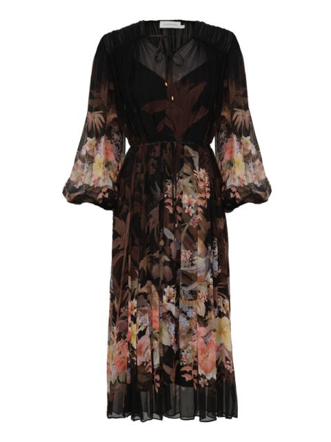 Zimmermann ILLUMINATE DRAWN SHEATH DRESS