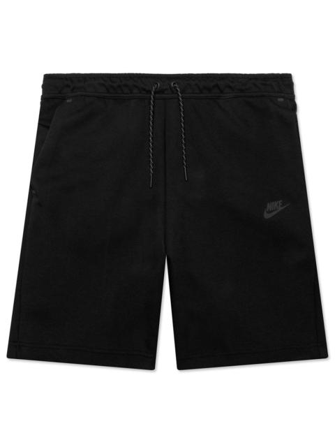 NIKE SPORTSWEAR TECH FLEECE SHORTS - BLACK/BLACK