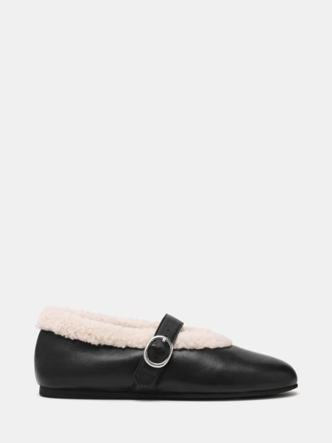 STEVE MADDEN LODGE BLACK LEATHER