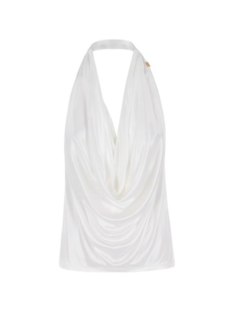 ELISABETTA FRANCHI halterneck cowl-neck blouse
