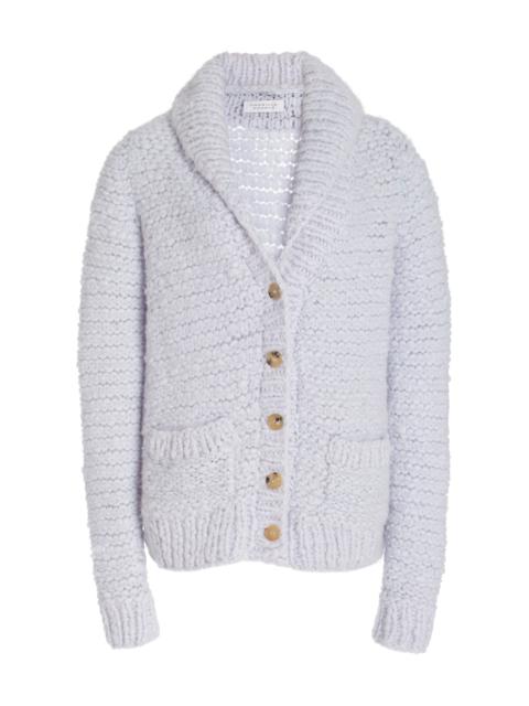 GABRIELA HEARST Moses Knit Cardigan in Halogen Blue Welfat Cashmere