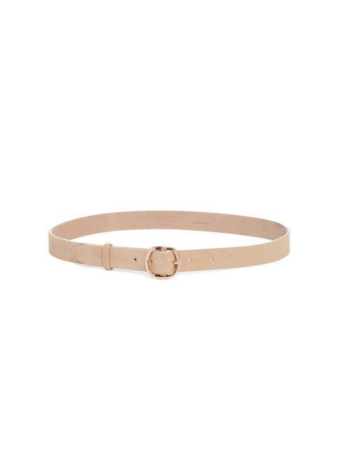 GABRIELA HEARST Thin Elster Belt in Light Beige Suede