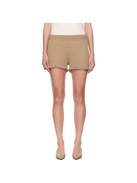 LISA YANG Beige Feliza Shorts