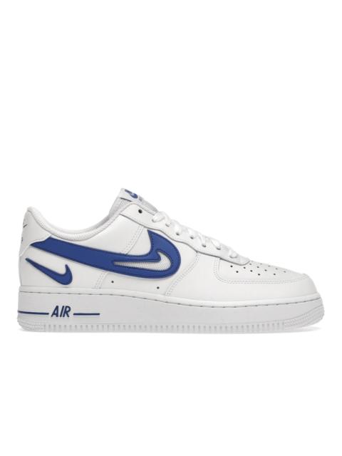 Nike Air Force 1 Low '07 FM Cut Out Swoosh White Game Royal