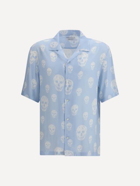 Skull-printed Hawaiian Shirt