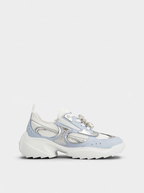 Roger Vivier Viv' on the Run Sneakers in leather and fabric