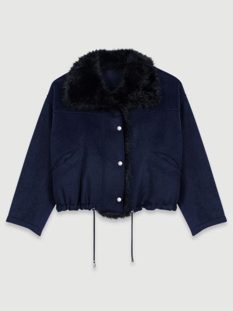 maje Short double-faced coat