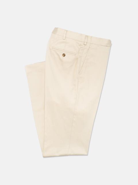 J. PRESS MADE-IN-USA CREAM WASHED TWILL CHINO PANT