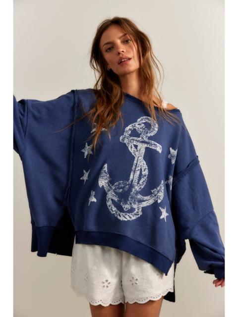 FREE PEOPLE We The Free Graphic Camden Pullover