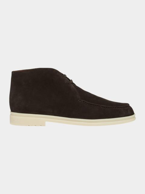 Loro Piana Men's Walk Suede Chukka Boots