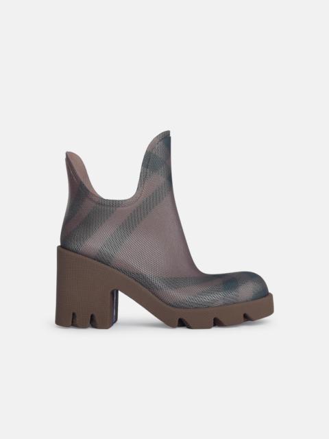 'MARSH' BEIGE RUBBER ANKLE BOOTS