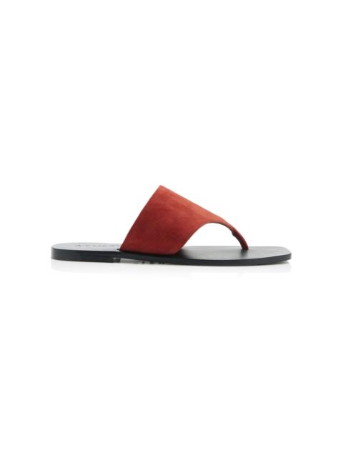 A.EMERY Paton Suede Sandals red