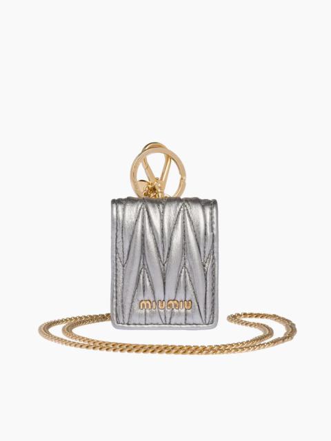 Miu Miu Matelassé nappa leather AirPods case