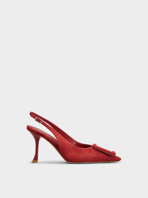 Roger Vivier Viv' in The City Slingback Pumps in suede