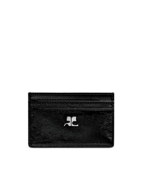 courrèges logo-plaque naplack card holder