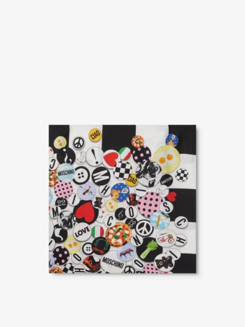 Moschino PRINTED SILK SCARF