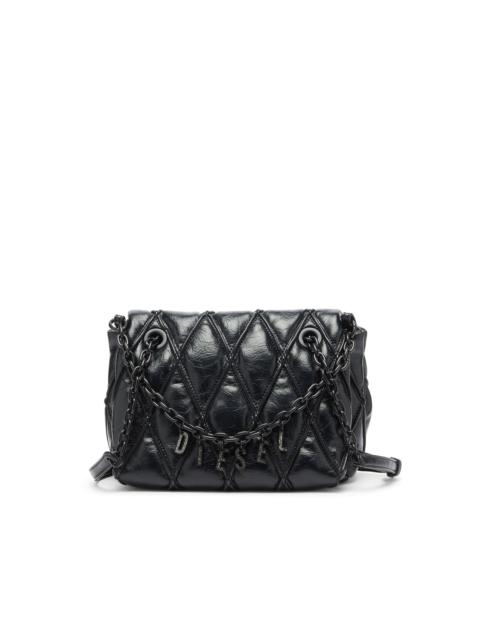 Diesel CHARM-D - SHOULDER BAG IN SHINY QUILTED PU