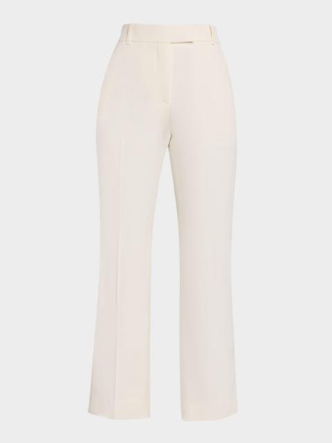 Alexander McQueen Mid-Rise Kickflare Ankle Trousers