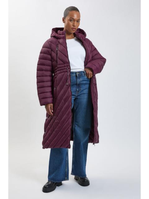 KAREN MILLEN Plus Size Lightweight Knee Length Packable Coat
