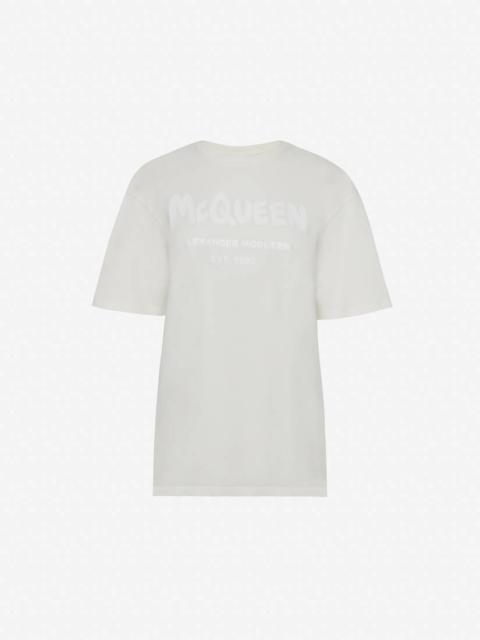 Women's McQueen Graffiti T-shirt in Calico