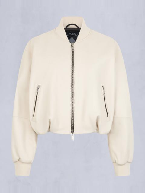 MOOSE KNUCKLES CARDIN LEATHER BOMBER JACKET