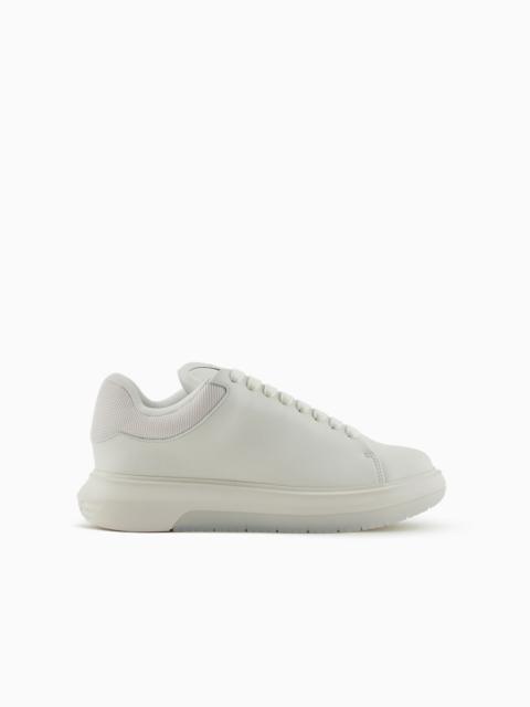 EMPORIO ARMANI Chunky leather sneakers