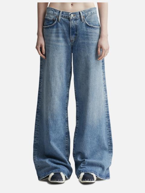 AGOLDE CLARA LOW RISE BAGGY FLARE JEANS
