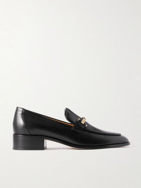 Tod's Embellished leather loafers Black