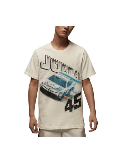 Jordan Air Jordan Brand Racing T-shirt Asia Sizing 'Sail' IB7352-133