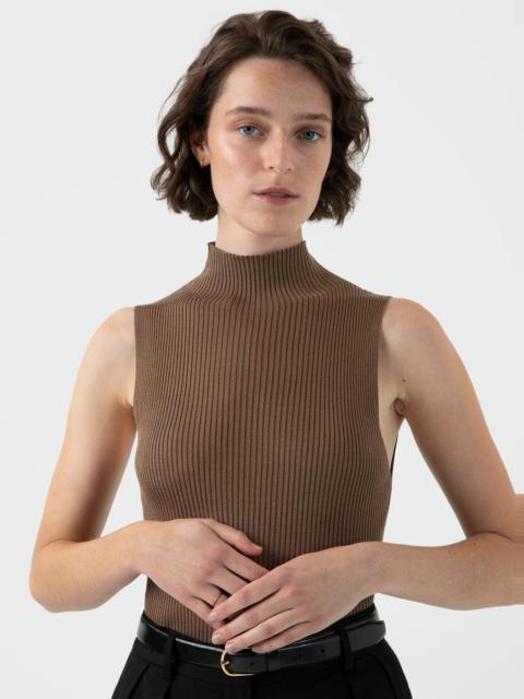 Sunspel Silk Rib Vest Jumper