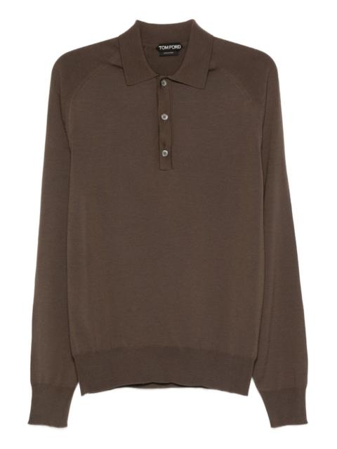 TOM FORD wool-blend polo shirt