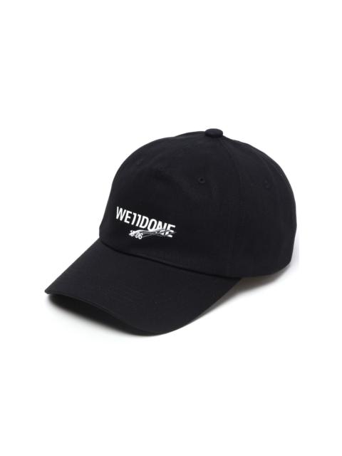 We11done logo-print cotton cap