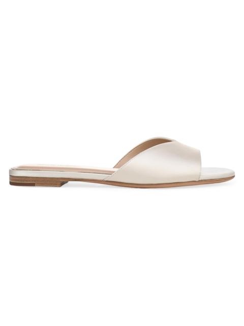 Favorite Daughter Women's Alex Satin Flat Sandals - Ivory