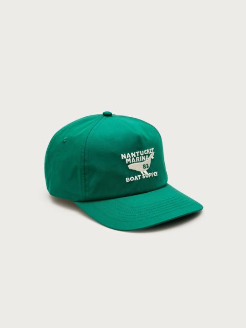 J.CREW Cotton-blend poplin cap with whale embroidery