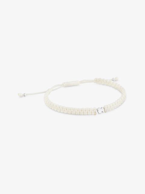 TOUS Silver and white nylon bear Bracelet TOUS Motifs